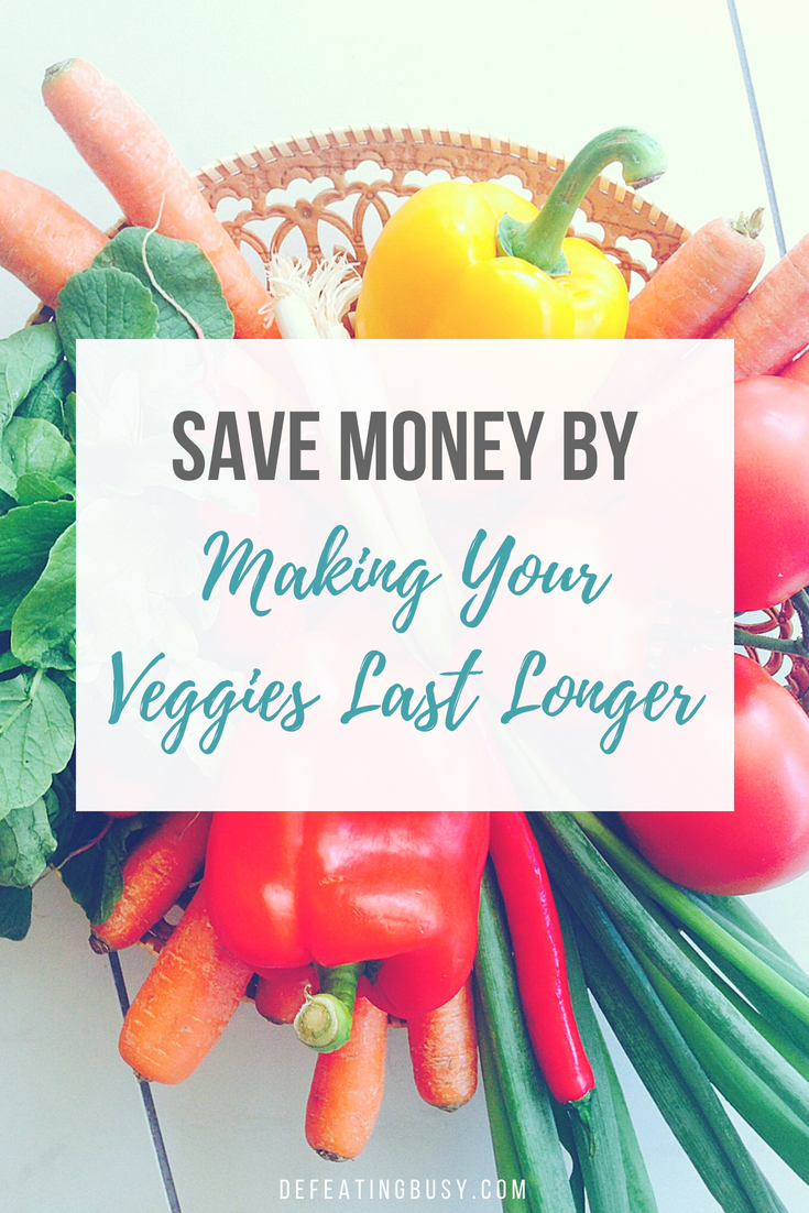 Fresh veggies are so good for you, but they can go bad quickly. Fortunately, I learned how to make veggies last longer so we don't waste money.