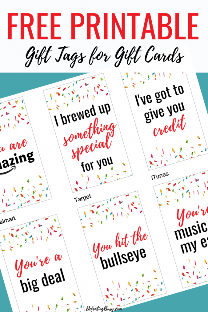 printable gift tags for gift cards