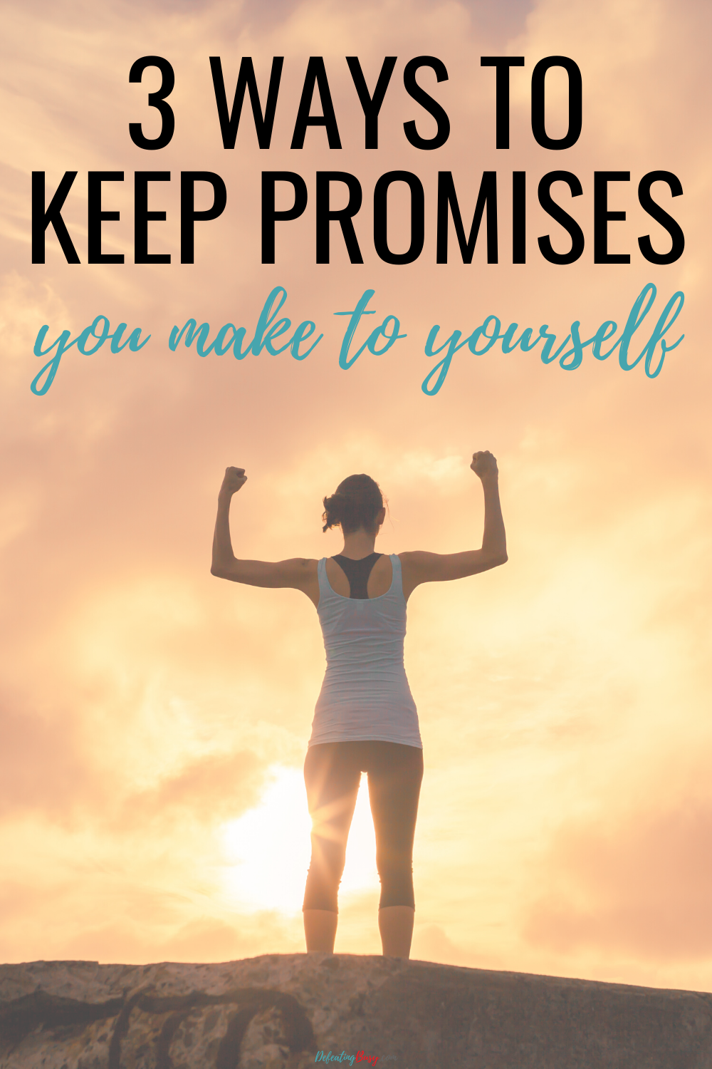 You can be great at keeping promises to other people, but find it hard to keep promises you make to yourself, unless you use these three strategies.