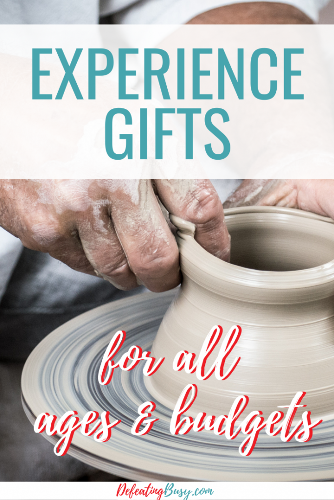 experience gifts for all ages and budgets
