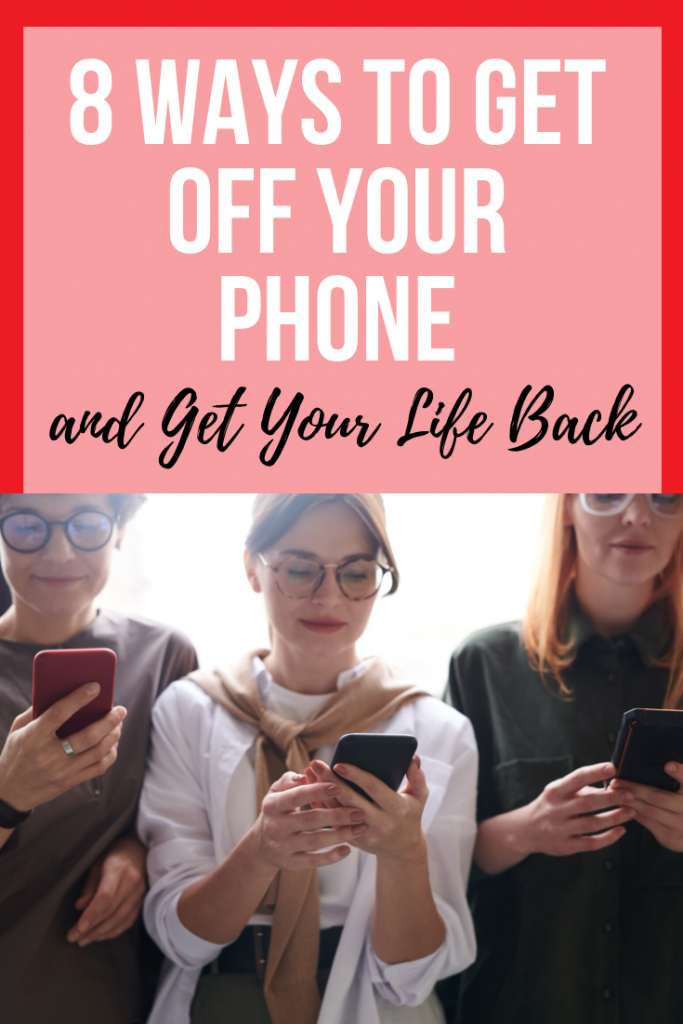 Raise your hand if you're on your phone too much? Me too. That's why I'm sharing 8 ways to use your phone less and get your life back.